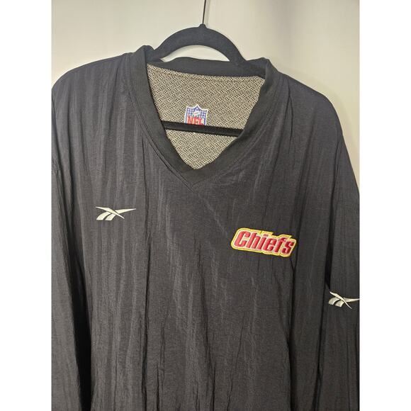 Vintage Reebok Pro-Line KANSAS CITY CHIEFS Embroidered Reversible Jacket 2XL XXL - Picture 6 of 11